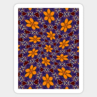 Glass Flower Pattern Sticker